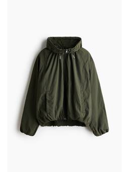 H&M - Women Green Funnel-Collar Nylon Jacket