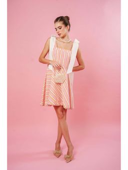 Bakhiya Jaipur - Sugar Cotton Stripes Mini Dress
