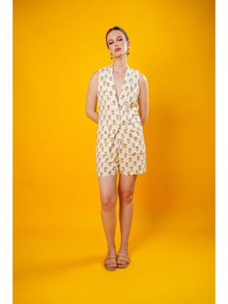 Bakhiya Jaipur - Peachy Floral Co-Ord Set