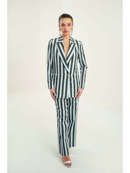 Bakhiya Jaipur - Midnight Stripes Co-Ord Set