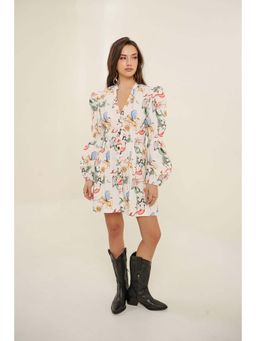 Bakhiya Jaipur - Driftale Cotton Printed Mini Dress