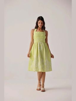 NOIB - Hazel Midi Dress - Lime