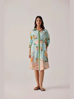 NOIB - Lena Midi Dress - Azure