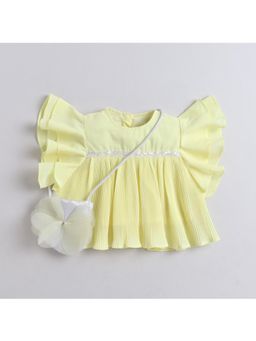 Little Kangaroos - Girls Lemon Solid Top