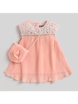 Little Kangaroos - Girls Peach Solid Top