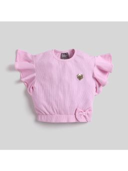 Little Kangaroos - Girls Pink Solid Top