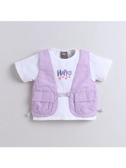 Little Kangaroos - Girls Purple Solid Top