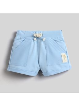 Little Kangaroos - Girls Blue Solid Short