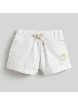 Little Kangaroos - Girls Cream Solid Short