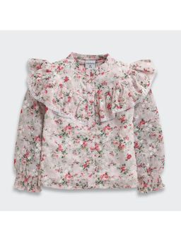 TINY GIRL - Full Sleeves Floral Printed Top- Multi-Color