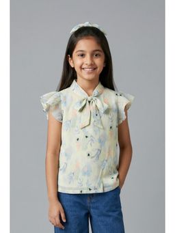 TINY GIRL - Half Sleeves Floral Printed Top- Multi-Color