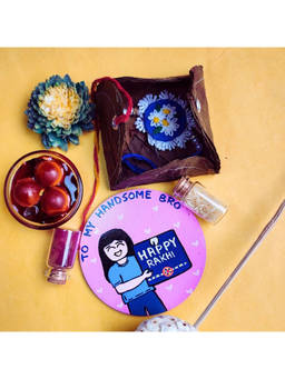TheYUGO - Happy Rakhi Bro Magnet-Embroidery