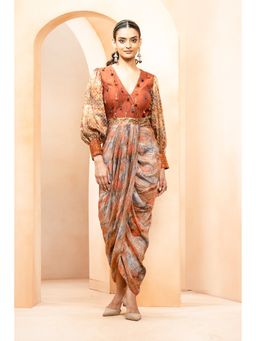STUDIO BAGECHAA - Noor Printed Multi-Color Maxi Dress