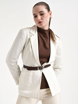 Kazo - Brown Statement Buckle Belt