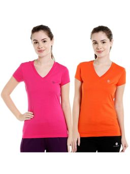 Bodycare - Bodyactive Pack Of 2 Women'S Tshirt - Multi-Color