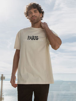 Threadbare - Men Stone Paris Oversized Tee