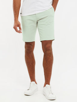 Threadbare - Men Sage Green Slim Fit Chino Shorts