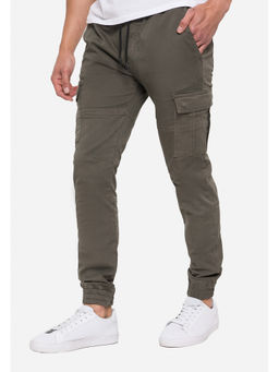 Threadbare - Men Green Slim Fit Cargo Trousers
