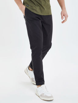Threadbare - Men Black Stretch Chino Trousers