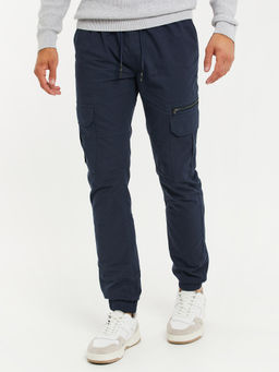 Threadbare - Men Navy Cargo Trousers
