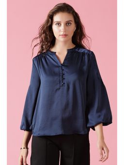 Gipsy - Navy Blue Georgette Top