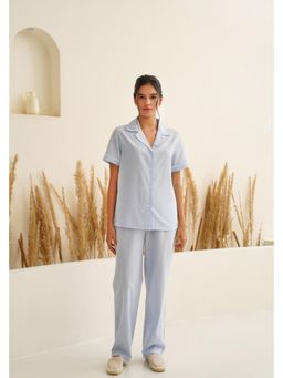 Muvazo - Moonlit Reverie Blue Shirt