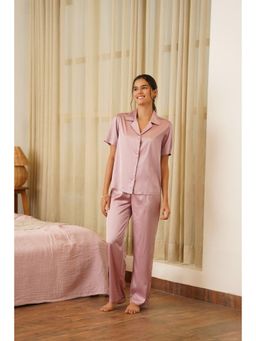 Muvazo - Velvere Eclipse Pink Shirt with Pant