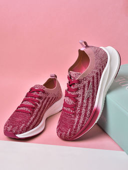 Red Tape - Women's Textured Pink Athleisure Shoes