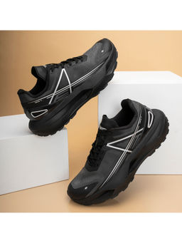 Red Tape - Men's Black Textured Athleisure Shoes