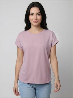 R&B - Purple Typography Women Short Sleeves T-Shirt