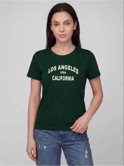 R&B - Typography Green Women Short Sleeves T-Shirt
