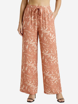 Bonjour - Peach Printed Palazzo