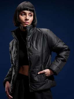 TOKYO TALKIES - Women Black Solid Puffer Jacket