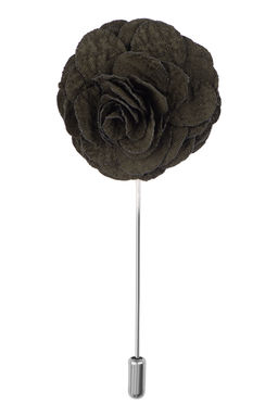 The Tie Hub - Crocus Olive Green Flower Lapel Pin