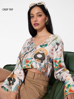 The Souled Store - Official Kung-Fu-Panda: Force Of The Wind Womens Crop Top