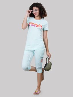 She N She - Typographic Print Nightsuit