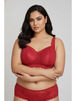 Zivame - Bridal Boudoir Double Layered Non Wired Full Coverage Super Support Bra - Scooter