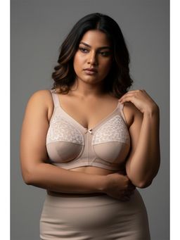 Zivame - Single Layered Non Wired Full Coverage Super Support Bra - Skin