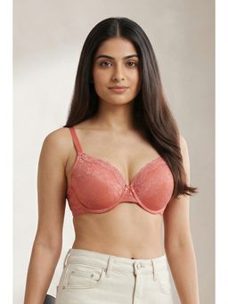 Zivame - Padded Wired 3/4Th Coverage Lace Bra - Lantana