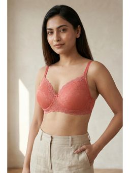 Zivame - Padded Non Wired 3/4Th Coverage Lace Bra - Lantana
