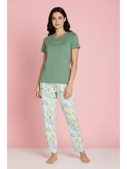 Zivame - Butter Soft Knit Poly Nightsuit - Pale