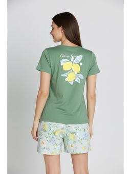 Zivame - Butter Soft Knit Poly Shorts With T-Shirt