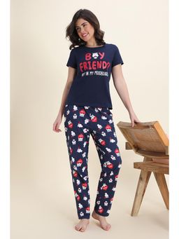 Zivame - Knit Cotton Nightsuit - Iris