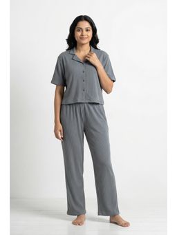 Zivame - Knit Cotton Nightsuit - Monument