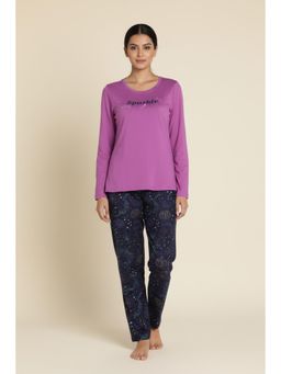 Zivame - Butter Soft Knit Poly Nightsuit - Evening