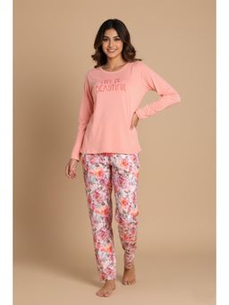 Zivame - Butter Soft Knit Poly Nightsuit - Pearl