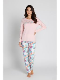 Zivame - Butter Soft Knit Poly Nightsuit - Seed Pearl