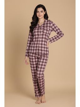 Zivame - Knit Cotton Nightsuit - Pale