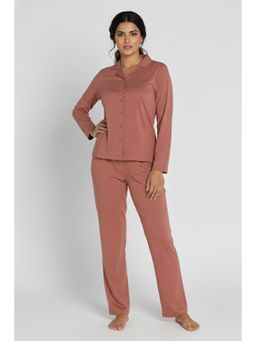 Zivame - Knit Cotton Nightsuit - Cedarwood
