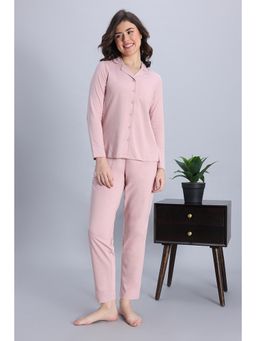 Zivame - Knit Cotton Nightsuit - Pale